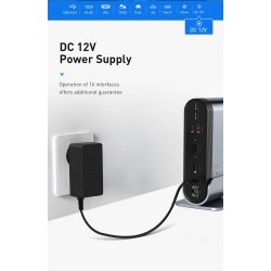 Baseus - USB-C 3.0 / HUB Typ-C auf HDMI - RJ45 VGA SD / TF - Netzteil - 17 in 1 Dockingstation für Macbook Pro