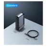 Baseus - USB-C 3.0 / HUB Typ-C auf HDMI - RJ45 VGA SD / TF - Netzteil - 17 in 1 Dockingstation für Macbook Pro