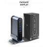 Baseus - USB-C 3.0 / HUB Typ-C auf HDMI - RJ45 VGA SD / TF - Netzteil - 17 in 1 Dockingstation für Macbook Pro