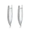Elegante Ohrringe mit Kristallen - V-Form