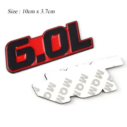 3D metal car sticker - engine size emblem - 4.0L - 7.0LStickers