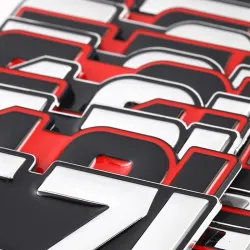 3D metal car sticker - engine size emblem - 4.0L - 7.0LStickers