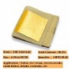 24K Goldfolie - Blattblätter - essbar - für Kuchen / Essensdekoration