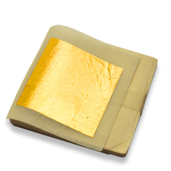 24K Goldfolie - Blattblätter - essbar - für Kuchen / Essensdekoration