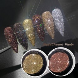 Glänzendes Sugar Nail Art Puder - Glitzer - luxuriöser Sparkle Dust