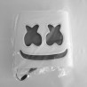 Marshmallow DJ helmet - luminous face mask - with LEDParty