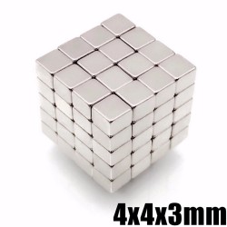 N35 - Neodym-Magnete - starker Magnetblock - Würfel - 4 * 4 * 3mm 50 Stück