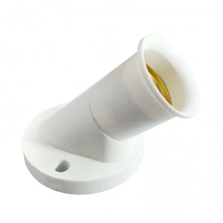 E27 Lampenadapter - Konverter - Schraubsockel - 45 Grad Neigung