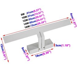 LED wall acrylic lamp - mirror light - 10W / 12W / 14W / 16WWall lights