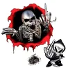Totenkopf-Finger-Design - Vinyl-Autoaufkleber