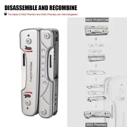 ROXON S802 Phantom - multi tool - pliers / scissors with replaceable knife / wire cuttersPliers