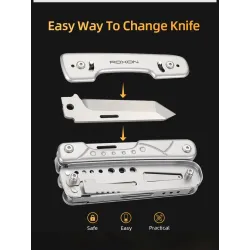 ROXON S802 Phantom - multi tool - pliers / scissors with replaceable knife / wire cuttersPliers