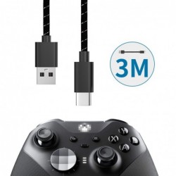 Schnellladekabel - Datenübertragung - USB Typ-C - für Xbox One Elite 2 / NS Switch Pro - 3M