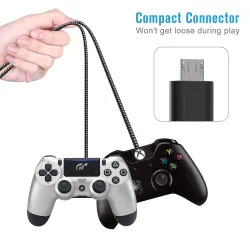 Schnellladekabel - Daten / Synchronisierung - Micro-USB / Typ-C / ISO - für PS4 / Xbox One Controller - 3m