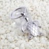 Fashionable metal keychain with turtleKeyrings