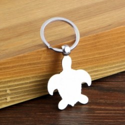 Fashionable metal keychain with turtleKeyrings