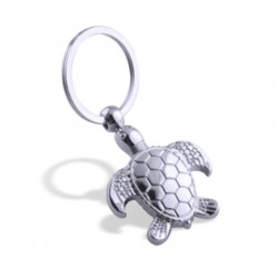 Fashionable metal keychain with turtleKeyrings