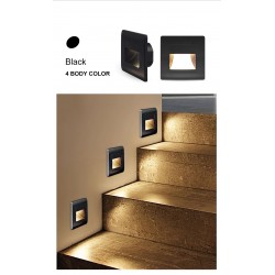 LED wall / stairs light - recessed lamp design - PIR motion sensor - AC85-265VWall lights