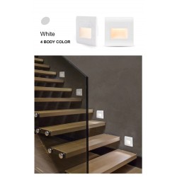 LED wall / stairs light - recessed lamp design - PIR motion sensor - AC85-265VWall lights