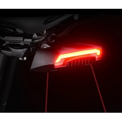 Fahrradbremslicht - Blitzrücklicht - Laserlinie - mit Fernbedienung - kabellos - wasserdicht