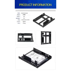 UTHAI G16 - thick - double-layer hard drive bracket - 2.5 to 3.5 inch hard disk BayHDD case