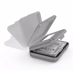 3.5 inch hard drive HDD protection box - storage case - with labelHDD case