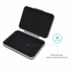 3.5 inch hard drive HDD protection box - storage case - with labelHDD case