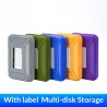 3.5 inch hard drive HDD protection box - storage case - with labelHDD case