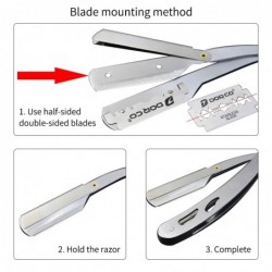 Rasiermesser für die manuelle Rasur - Klappmesser - Edelstahl