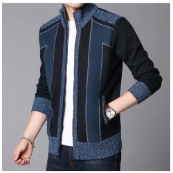 Dicker warmer Pullover - kurze Jacke mit Reißverschluss - Kaschmir / Wolle / Fleece