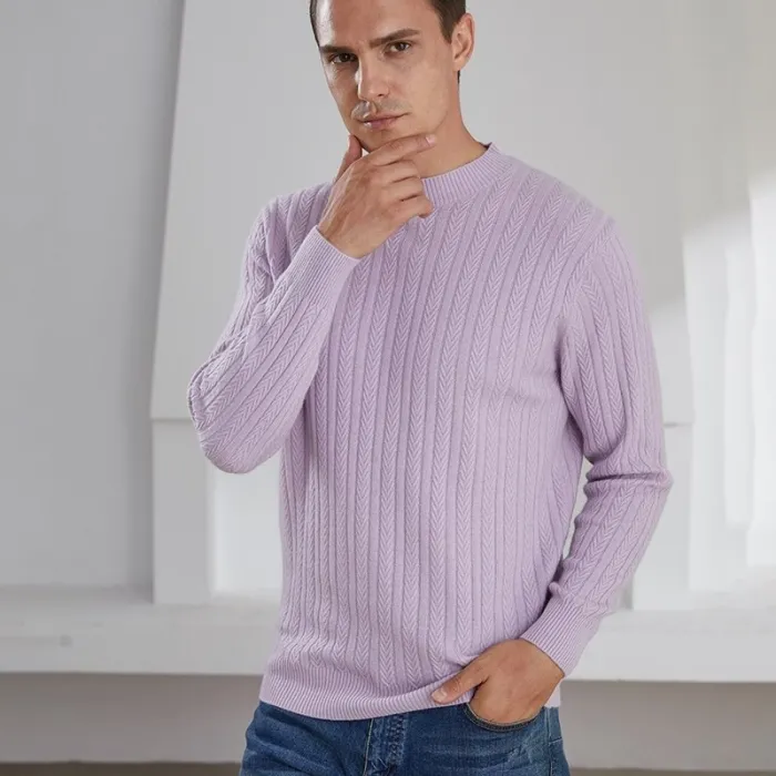 Elegant men's sweater - pure goat cashmereHoodies & Sweatshirt