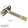 Manueller Rasierer - doppelseitig - rutschfester Griff - Butterfly-Mechanik - Messing