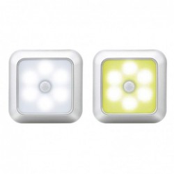 LED-Lampe - mit PIR-Bewegungsmelder - für Wand / Möbel / Treppe - 2 Stück