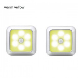 LED lamp - with PIR motion sensor - for wall / furniture / stairs - 2 piecesWall lights