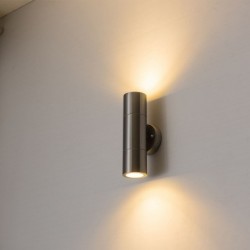 LED wall light - stainless steel lamp - up / down lightningLED-Wandleuchte - Edelstahllampe - Auf-/Ab-Beleuchtung