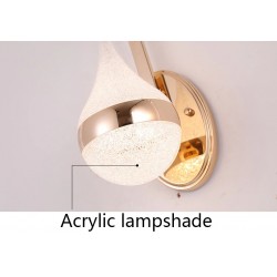 Modern LED wall light - sconce - gold ironWall lights