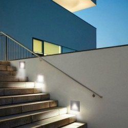 Wand- / Treppen- / Außenleuchte - Edelstahl - IP65 wasserdicht - LED-Licht - 3W