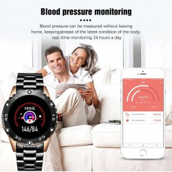 Smart Watch - elektronische Stahluhr - LED - digital - wasserdicht - Herzfrequenz / Blutdruck