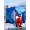 Winterwarmes Zelt - zum Eisfischen / Camping - winddicht - wasserdicht - schneesicher - viel Platz