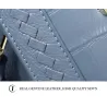 Elegant shoulder bag - genuine leather - stone patternHandbags
