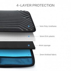 Laptop protective case - hard shell - shockproof - water-resistant - 10" / 13" / 14" / 15.6" / 17"Protection