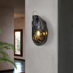 Modern resin wall lamp - LED - shell shapeWall lights