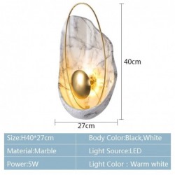 Modern resin wall lamp - LED - shell shapeWall lights