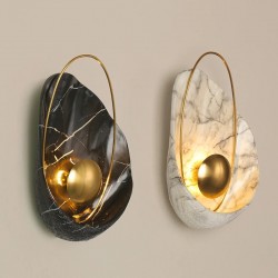 Modern resin wall lamp - LED - shell shapeWall lights