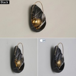 Moderne Kunstharz-Wandleuchte - LED - Muschelform