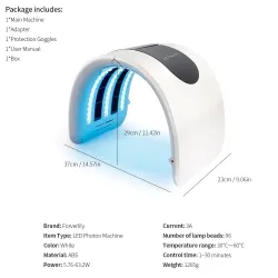 PDT LED face mask - light therapy - skin tightening / rejuvenation / dark spots remover - 7 colorsMouth masks