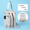 Stylische Handtasche - Laptop-Rucksack - mit USB-Ladeanschluss - wasserdicht