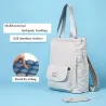 Stylische Handtasche - Laptop-Rucksack - mit USB-Ladeanschluss - wasserdicht