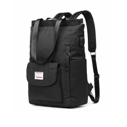 Stylische Handtasche - Laptop-Rucksack - mit USB-Ladeanschluss - wasserdicht