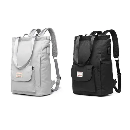 Stylische Handtasche - Laptop-Rucksack - mit USB-Ladeanschluss - wasserdicht